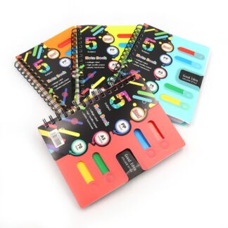 Блокнот В5/120арк "JO" /DSCN0741/ на спіралі "ABCD" #, з розділювачем