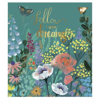 Зошит уч. "YES" 24арк.== /766856/ "Follow your dreams" мат. ВДЛ+ УФ-виб+Pantone Gold (10/160)