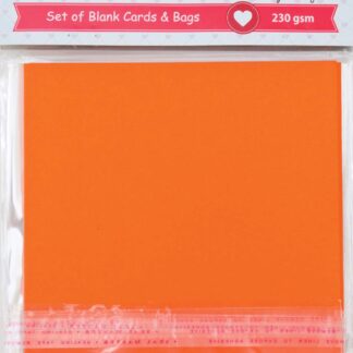 Набір заготовок для листівок "SANTI" /952284/ 15*15 см 5шт.,оранж.,230г/м2 (1/100)