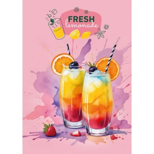 Блокнот А7/48арк. "Рюкзачок" /ЗК-29/ серія "BRILLIANT RELAX" карт. обкл., # 60г/м2, клеєний зверху, мікс (1/40)