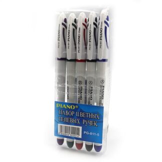 Набір гелевих ручок "PIANO" /811PG-4/ 0,5мм, 4кол, 4шт (1/18/360)