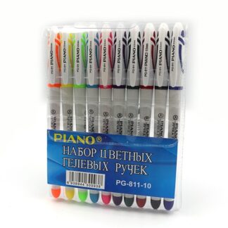Набір гелевих ручок "PIANO" /811PG-10/ 0,5мм, 10кол, 10шт (1/12/144)