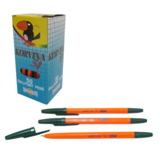 Ручка кулькова "Korvina" /51-Green/ зелена (50/1000)