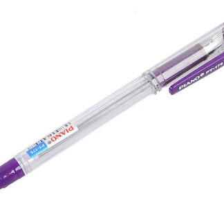 Ручка масляна "PIANO" /РТ-175_vio/ "4км" 0,7мм, фіолетова, грип (12/144)