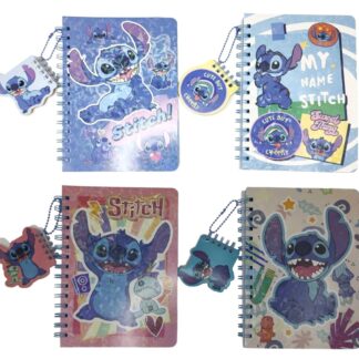 Блокнот А5/70арк. /SC-88-2/ на спіралі з брелком-блокнотом "Стіч"