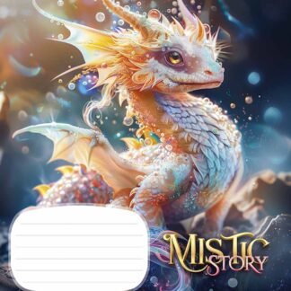 Зошит уч. "Школярик" 18арк.# /3441K/ "Mistic story" глітер (дівчинка) (25/250)