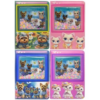 Блокнот А5/80арк /8554-23/ "Сипучі блискітки-Котики, собачки" # (1/60)