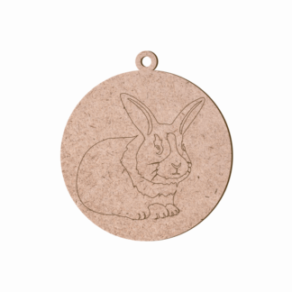 Заготовка "Rosa Talent" /004/ „Кролик“ 5шт., ДВП, 2, 8х9см