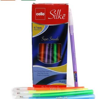Ручка кулькова/масляна CELLO "SILКE" 0,7мм, СИНЯ, кол.корпус (50/1000)