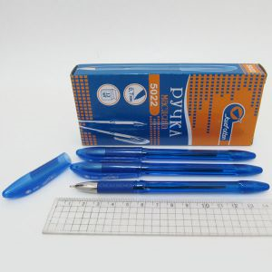 Ручка кулькова "JO" 5022 "Easy Office" СИНЯ, з гум. грип, 0.7 мм (12/144)