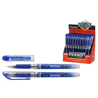Ручка масляна "PIANO" /PТ-118/ "Hy-power Curve" синя (50)