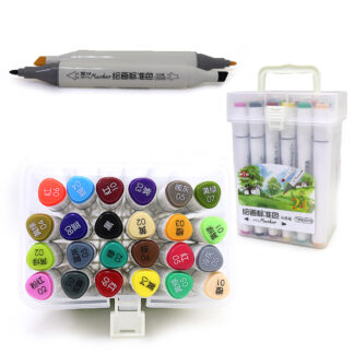 Скетч Маркер двосторонній "JO" /TK83010-24/ трикутн. 24шт/набір пласт. контейнер (1/30)