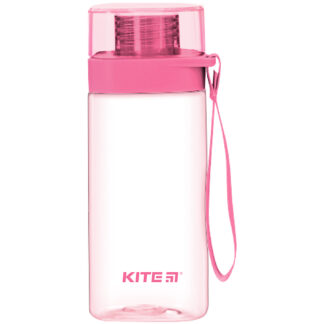 Пляшка для води "Kite" /K24-1209-3/ рожева, квадратна 550 мл (1/48)