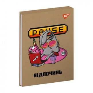 Блокнот В6/80 # склейка "YES" /151997/ "Urban animals" білила, крафт (3/105)