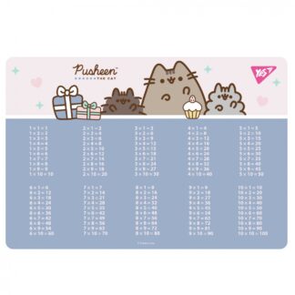 Підкладка настільна "YES" /492324/ "Pusheen" табл. англ., фіолетова (1/10/200)