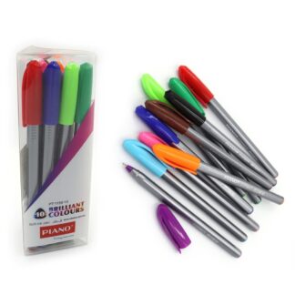 Набір ручок масляних "PIANO" /1159-10/ "Correct" 10кол.,10шт., ТРИКУТНА, PVC box (1/12/144)