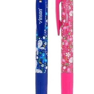 Ручка масляна автомат "Vinson" /520/ "Butterfly", 0,7мм, синя (24/1440)