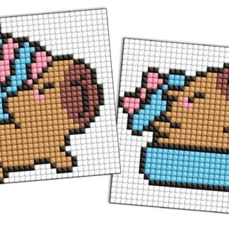 Набір для творчості зі стразами (наліпка) "Ідейка" /AMS1164/ "Капібара святкує" 9*9см