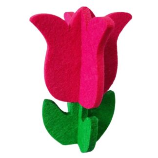 Заготовка "Діамантові ручки" /120739/ фетр "Тюльпан 3D", 11 см, малиновий