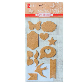 Стікер пробковий для творчості "SANTI" /740839/ 11шт (1/24)