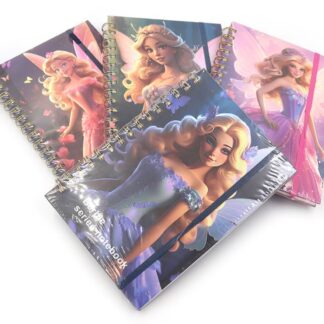 Блокнот 21*15см/80арк "JO" /DSCN0720/ на спіралі, на гумці, "Girl", 70г/м, мікс