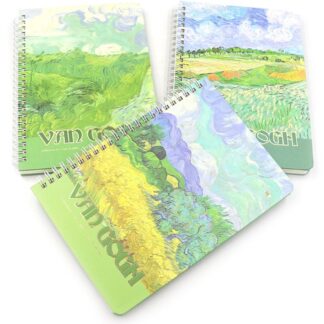 Блокнот 21*15см/80арк "JO" /DSCN9945/ на спіралі "Ван Гог", 80г/м, мікс