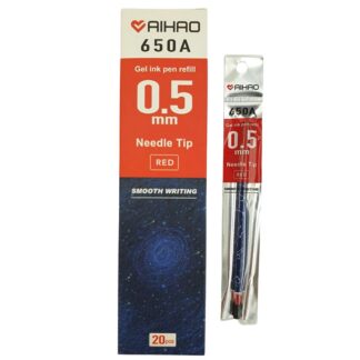 Стрижень гелевий "AIHAO" /AH650A/ NEW2020 червоний, 0,5мм (130мм) (20/240)