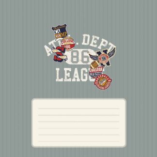 Зошит уч. "Genius" 24арк. # /3584K/ "Sport clubs" ВД-лак (25/200)