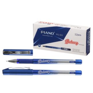 Ручка гелева "PIANO" /РG-303/ "Galaxy" 0,5мм, синя (12/144)