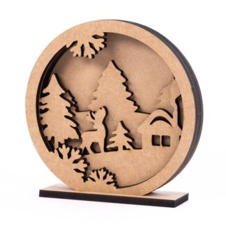 Заготовка "Rosa Talent" /024/ 3D композиція МДФ, "Зима 1" 15*15см