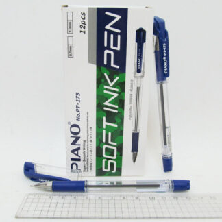 Ручка масляна "PIANO" PТ-175 "4км" синя (12/144)
