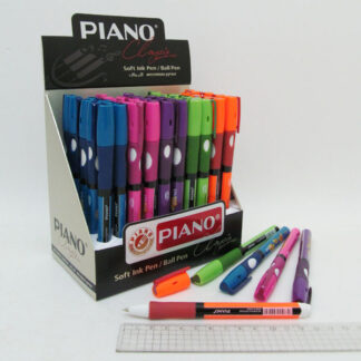 Ручка масляна "PIANO" PТ-251L ЛІВША синя, ТРИКУТНА (50)