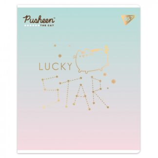 Зошит уч. "YES" 18арк.== /767530/ "Goldstar Pusheen" Софт тач, фольга золото (10/200)
