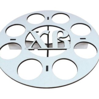 Заготовка "Великдень Підставка Кругла "ХВ" на 8 яєць" /AS-6206, М-2022/ МДФ-3мм, d=20см