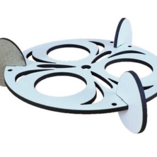 Заготовка "Великдень Підставка Кругла на 3 яйця" /AS-6209, М-2055/ МДФ-3мм, 13*4см