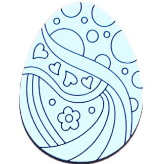 Заготовка "Великдень Яйце вінтажне" /AS-6230, М-2069/ МДФ-3мм, 7см