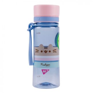 Пляшка для води "YES" /708319/ "Pusheen" 400 мл, блакитна (1/25)